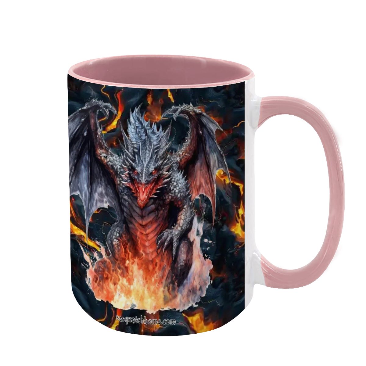 Dragons, großer 15 Unzen Keramik, spülmaschinenfester Kaffeebecher - Hergestellt in den USA - Bild 10 von 16
