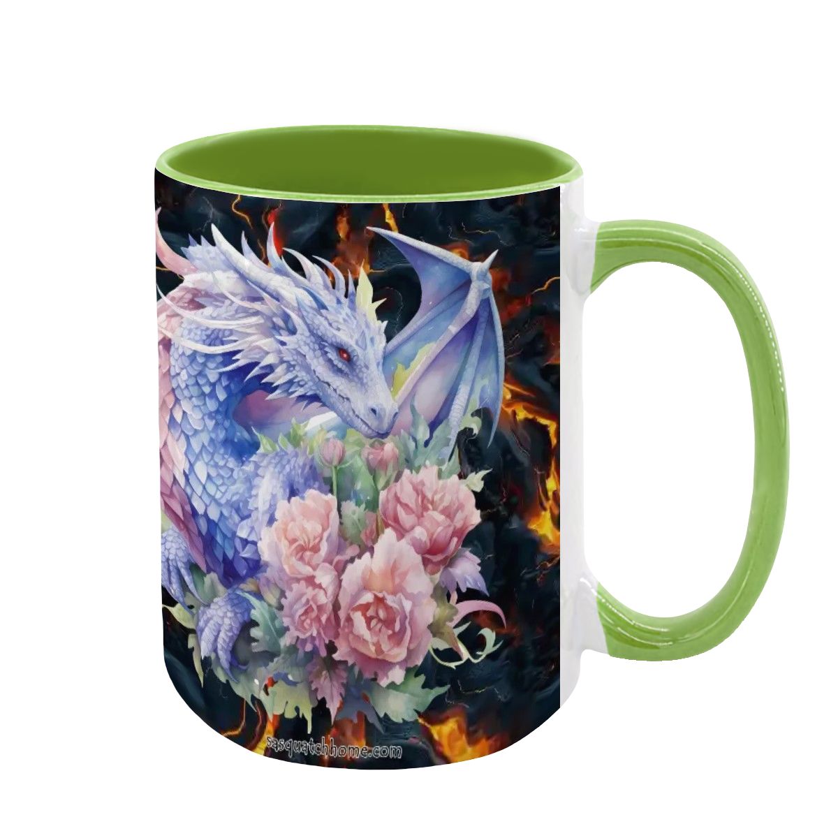 Dragons, Large 15 oz Ceramic, Dishwasher Safe Coffee Mug – Made In The USA - Picture 13 of 16