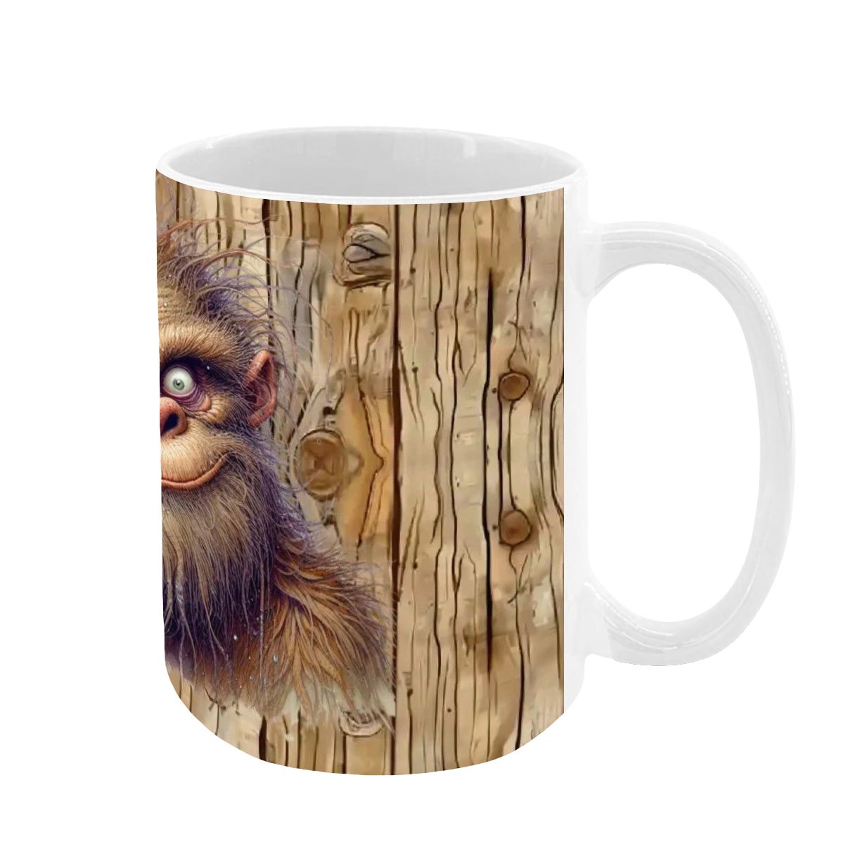 Sarcastic Sasquatch, Bigfoot, Large 15 oz Ceramic, Dishwasher Safe Coffee Mug - Picture 9 of 16