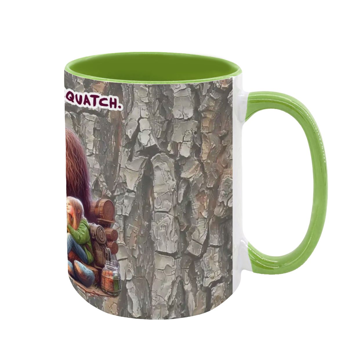 Sasquatch, Bigfoot, großer 15 Unzen Keramik, spülmaschinenfester Kaffeebecher - personalisieren - Bild 13 von 16