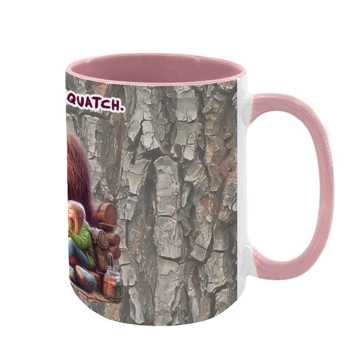 Sasquatch, Bigfoot, großer 15 Unzen Keramik, spülmaschinenfester Kaffeebecher - personalisieren - Bild 10 von 16