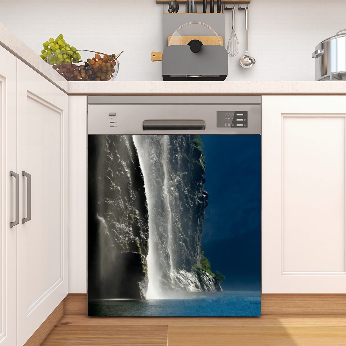 W aterfall Dishwasher Magnet Cover Appliance Decor Kitchen Decor - Picture 7 of 7